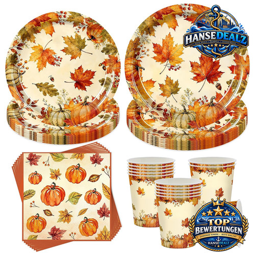 Herbstdeko geschirr set - geschirr, 50