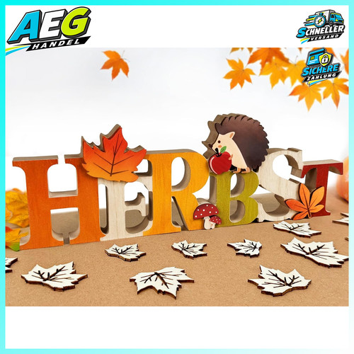 Tischdeko herbst holz - herbst,
