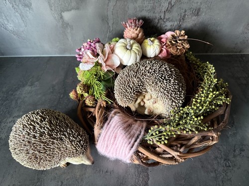 Herbstdeko mit igeln - herbstdeko, –