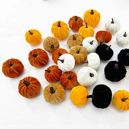 Halloween deko kürbisse samt - halloween,