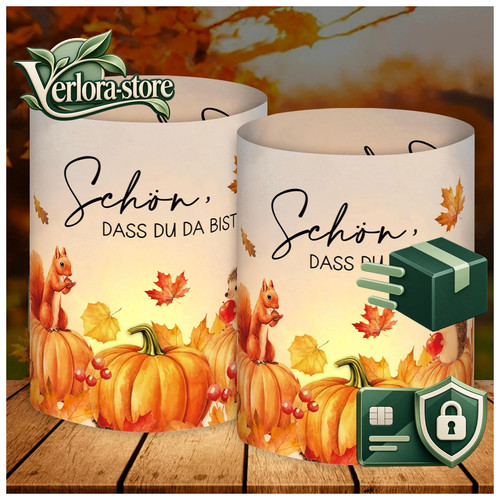 Windlicht herbstdeko modern - windlicht,