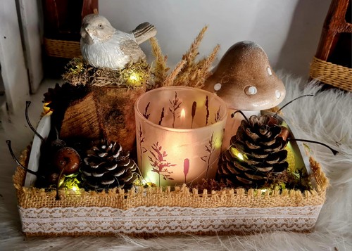 Herbst winter gesteck - winter,