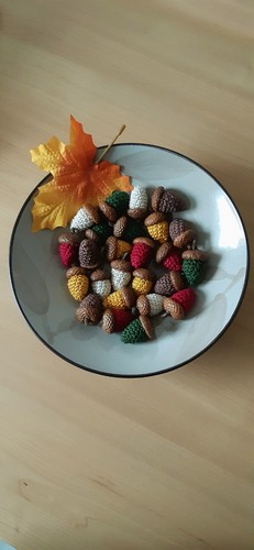 Gehäkelte eicheln herbst - gehäkelte, herbst-