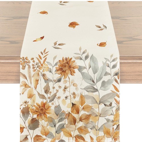 Herbstdeko tischläufer 33x183 - herbstdeko,