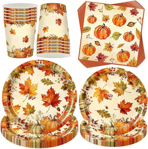 Herbstdeko geschirr set - set, 50