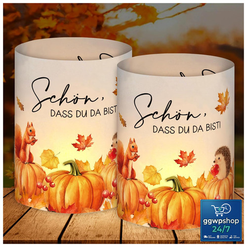 Windlicht herbstdeko modern - windlicht,